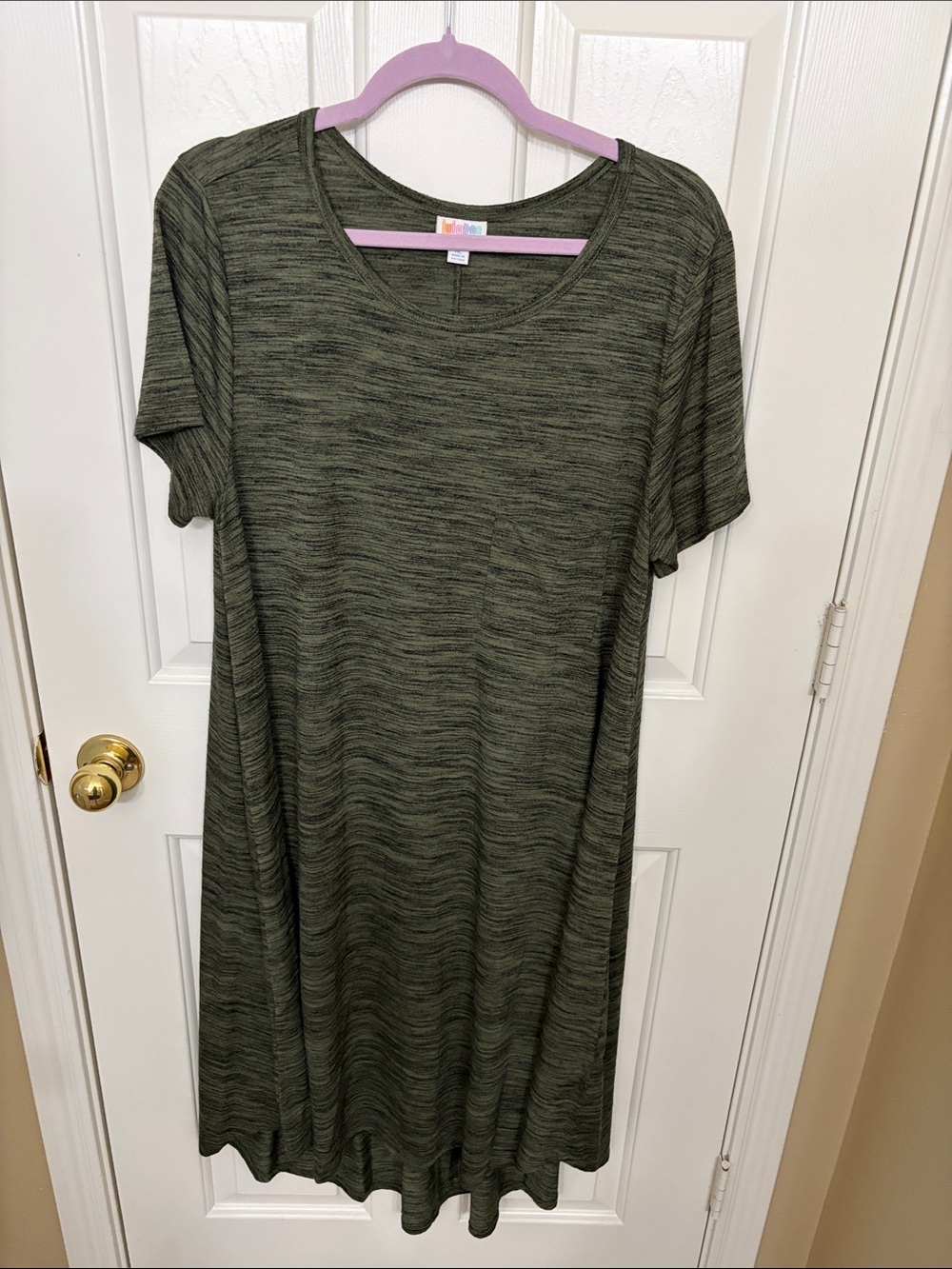 LuLaRoe Olive Green High Low Dress (Carly)